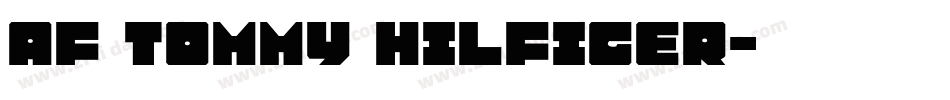 AF TOMMY HILFIGER字体转换